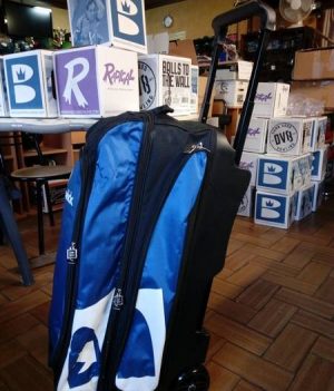 Sac 3 Boules Roulettes Brunswick Blitz Bleu