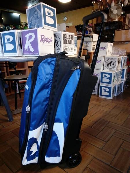 Sac 3 Boules Roulettes Brunswick Blitz Bleu