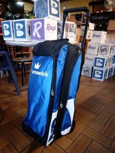 Sac 3 Boules Roulettes Brunswick Blitz Bleu/Noir