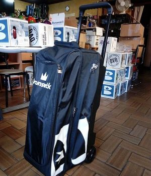 Sac 3 Boules Roulettes Brunswick Blitz Noir