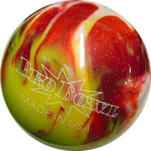 Boule Polyester ProBowl Jaune/Rouge