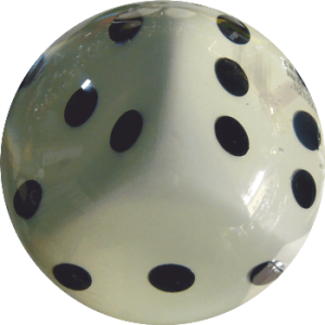 Boule de Spare Fantasy Dé Blanc 3