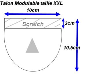 Talon Modulable Universale Taille XXL