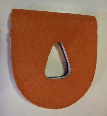 Talon Adaptable Plat en Cuir Marron