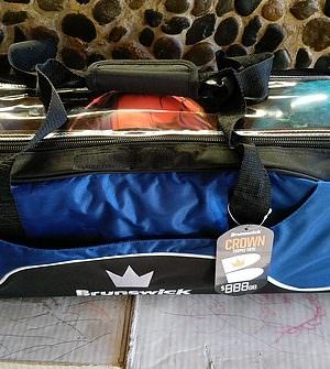 Sac 3 Boules Tote Simple Brunswick Tournament Bleu-Noir