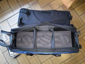 Sac 3 Boules Tote Plus Brunswick Tournament Slim Bleu/Noir intérieur