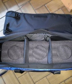 Sac 3 Boules Tote Plus Brunswick Tournament Bleu-Noir (avec compartiment)