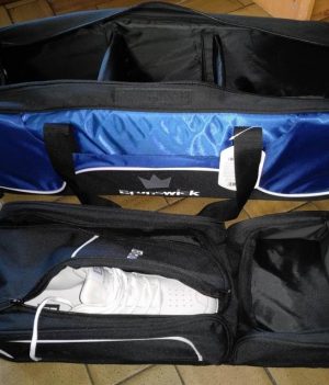 Sac 3 Boules Tote Plus Brunswick Tournament Bleu-Noir (avec compartiment)