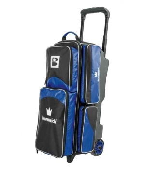 Sac 3 Boules Roulettes Brunswick Edge Bleu/Noir