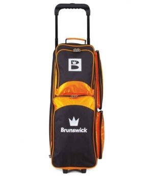 Sac 3 Boules Roulettes Brunswick Edge Orange/Noir