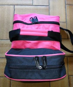 Ebonite Sac 1Boule Compact Rose/Noir Haut