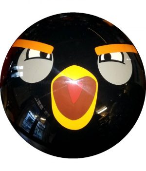 Angry Birds Noir (Semi Transparente)