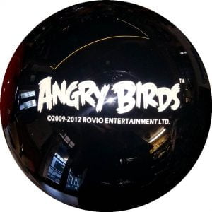 Spare Semi-Transparente Angry Birds Noir verso