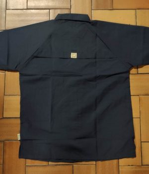 Chemise légère Motif Loup Bleu Marine (Medium)