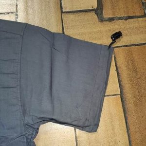 Chemise-coton-Gris-dessin-Loup-manche