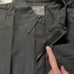 Chemise-coton-Gris-dessin-Taz-devant