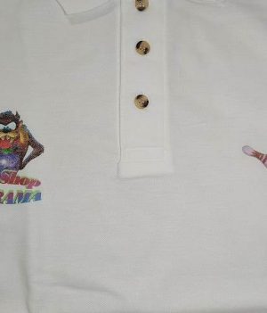 Polo Motif Taz Blanc (XX-Large)