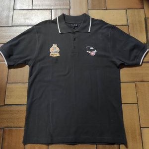 Polo-ProShop-GrisFonce-col-ivoire-dessin-gorille