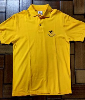 Polo Motif bowling Jaune Orange (Small)