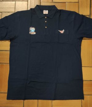 Polo Motif Rominet Bleu Marine avec poche (XX-Large)