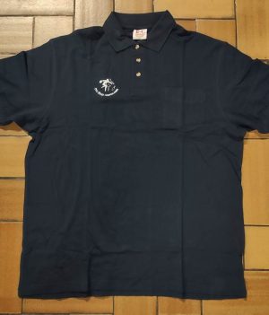 Polo Motif bowling Bleu Marine avec poche (XX-Large)