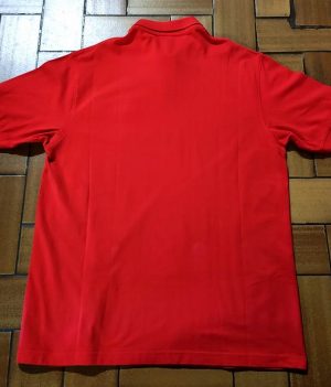 Polo Motif bowling Rouge avec poche (XX-Large)