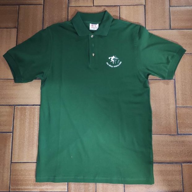 Polo Motif bowling Vert foncé (Small)