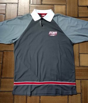 Polo Storm Gris/Blanc/Rouge (X-Large)