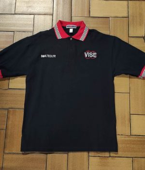 Polo Vise Noir/Rouge (Medium)