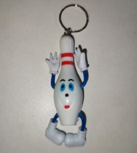 Porte-clé quille bonhomme