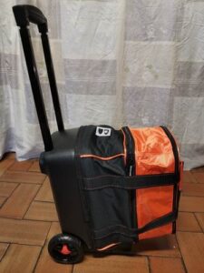 Sac 1 boule Roulettes Brunswick Flash Orange/Noir détail 2
