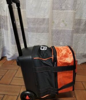 Sac 1 Boule Roulettes Brunswick Flash Orange/Noir