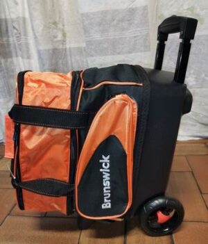 Sac 1 Boule Roulettes Brunswick Flash Orange/Noir