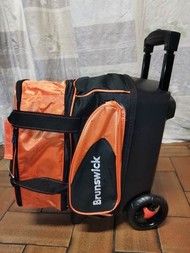 Sac 1 Boule Roulettes Brunswick Flash Orange/Noir