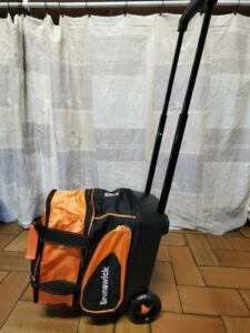 Sac 1 boule Roulettes Brunswick Flash Orange/Noir détail 4