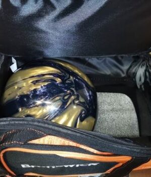 Sac 1 Boule Roulettes Brunswick Flash Orange/Noir