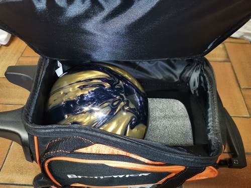 Sac 1 Boule Roulettes Brunswick Flash Orange/Noir