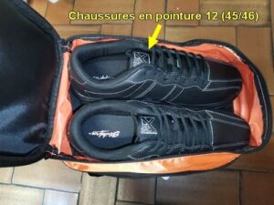 Sac 1 boule Roulettes Brunswick Flash Orange/Noir détail 7