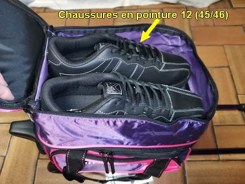 Sac 1 Boule Roulettes Brunswick Flash Purple/Rose