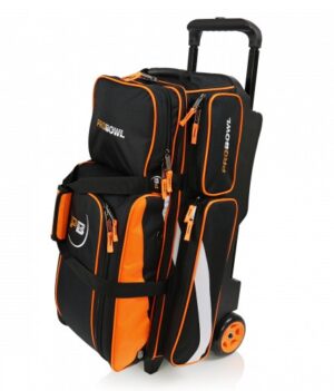 Sac 3 Boules Roulettes Luxe ProBowl Orange/Noir