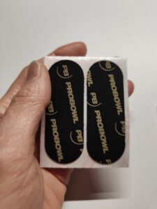 Fitting Tape prédécoupé noir ProBowl en détail