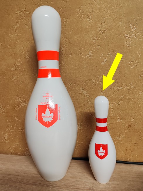 Mini quille de bowling Mini Quille de Bowling (Blanche)