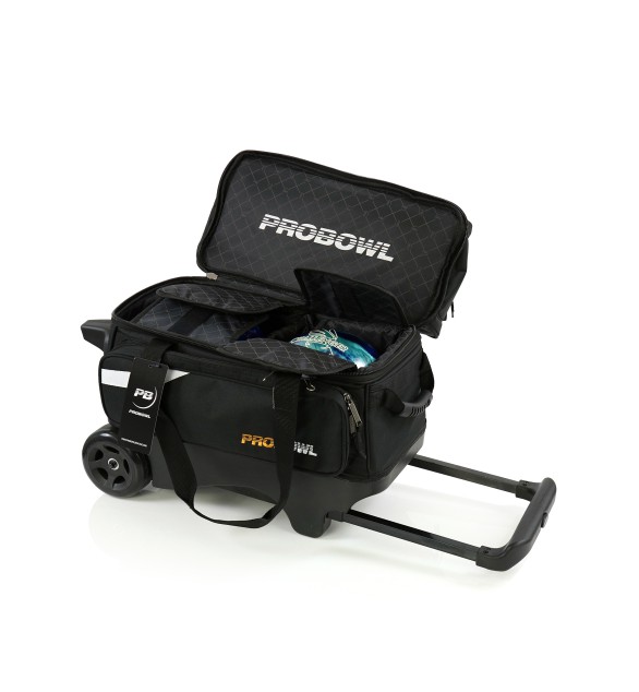 Sac 2 Boules Roulettes Luxe ProBowl Noir/Noir