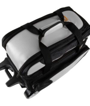 Sac 2 Boules Roulettes Deluxe ProBowl Argent/Noir