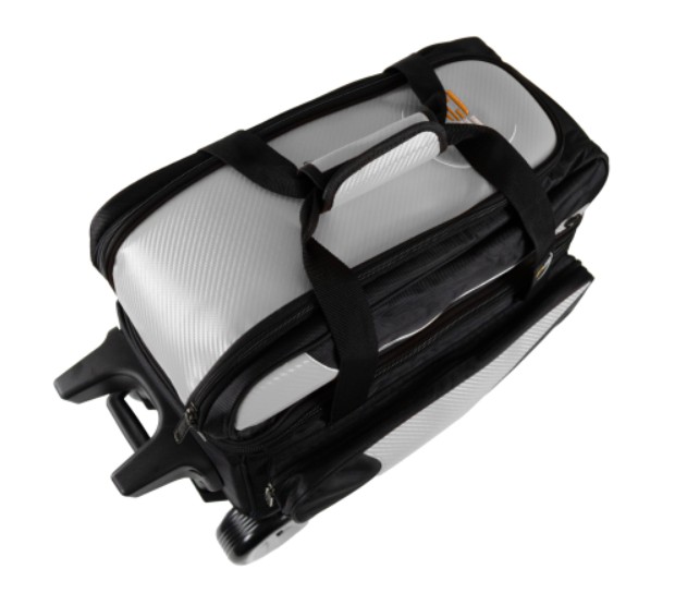 Sac 2 Boules Roulettes Deluxe ProBowl Argent/Noir