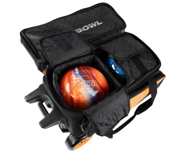 Sac 2 Boules Roulettes Deluxe ProBowl Orange/Noir