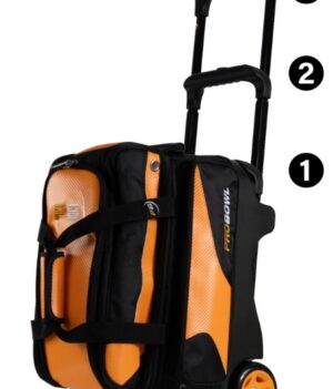 Sac 2 Boules Roulettes Deluxe ProBowl Orange/Noir