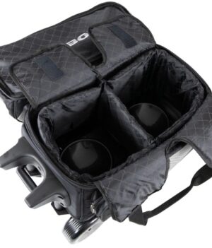 Sac 2 Boules Roulettes Deluxe ProBowl Argent/Noir