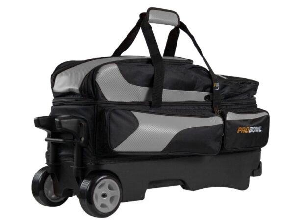 Sac 3 Boules Roulettes Deluxe ProBowl Argent/Noir