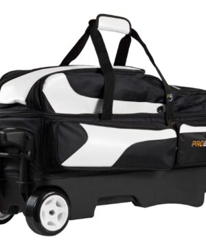 Sac 3 Boules Roulettes Deluxe ProBowl Blanc/Noir